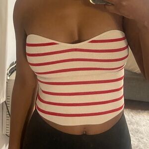 Zara stripped bandeau top